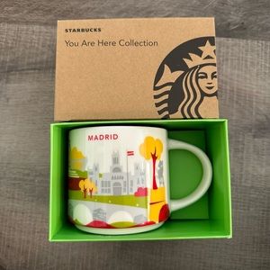 New Starbucks You Are Here Ceramic 14oz Mug Cup MADRID